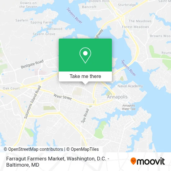 Farragut Farmers Market map