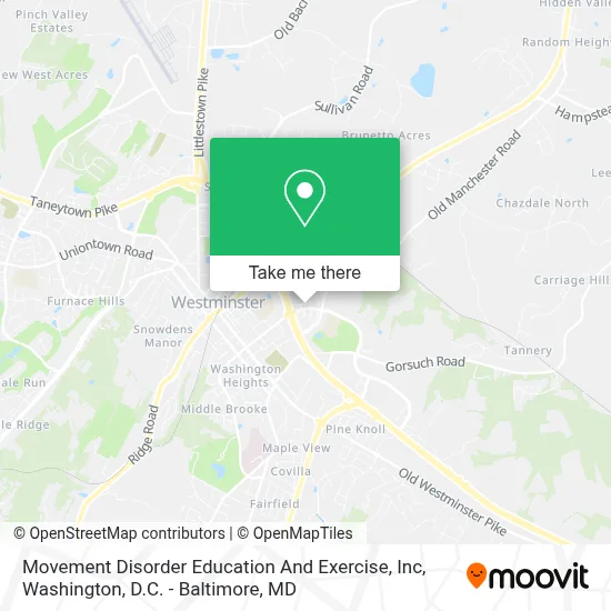 Movement Disorder Education And Exercise, Inc map
