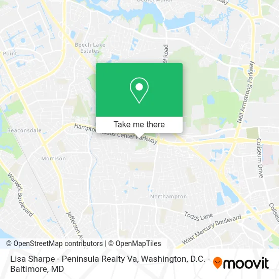 Lisa Sharpe - Peninsula Realty Va map