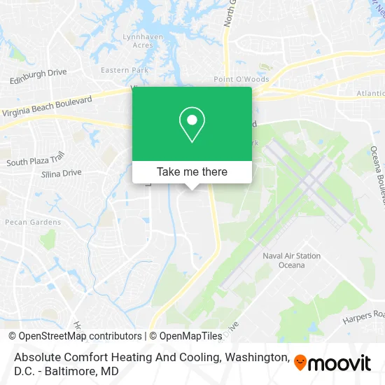 Absolute Comfort Heating And Cooling map