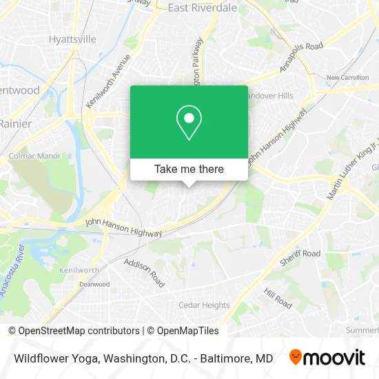 Wildflower Yoga map