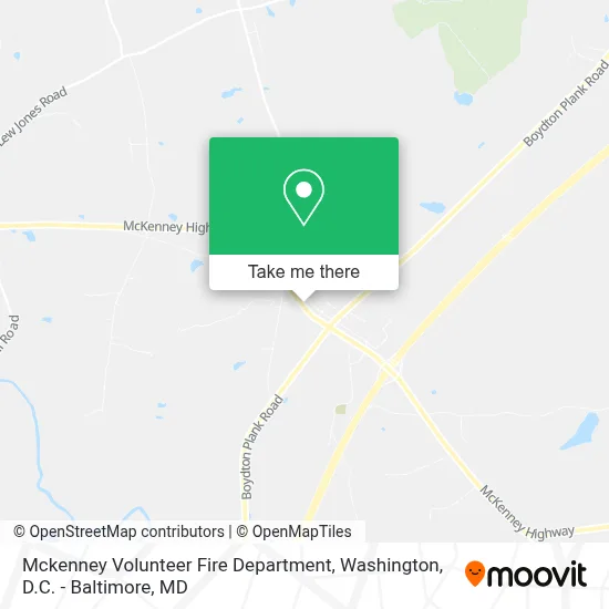 Mckenney Volunteer Fire Department map