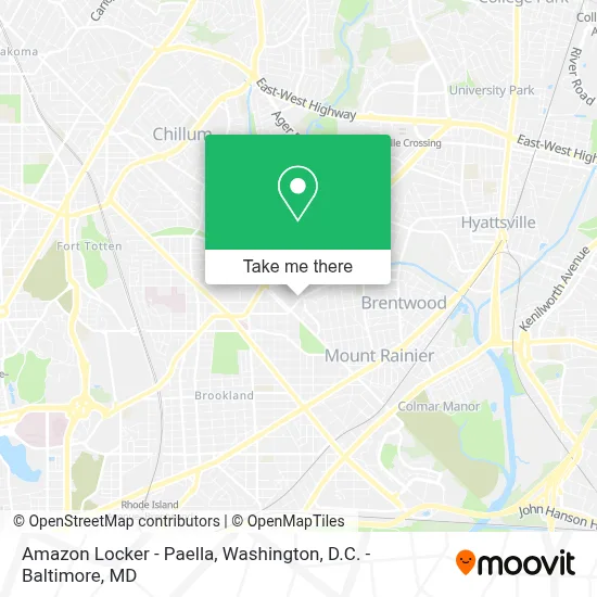 Amazon Locker - Paella map