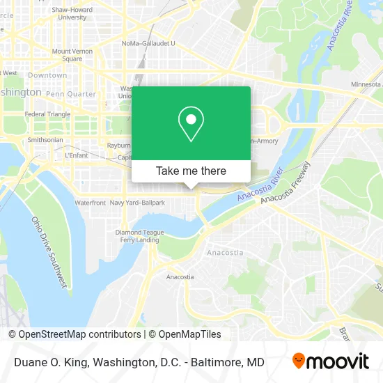 Duane O. King map