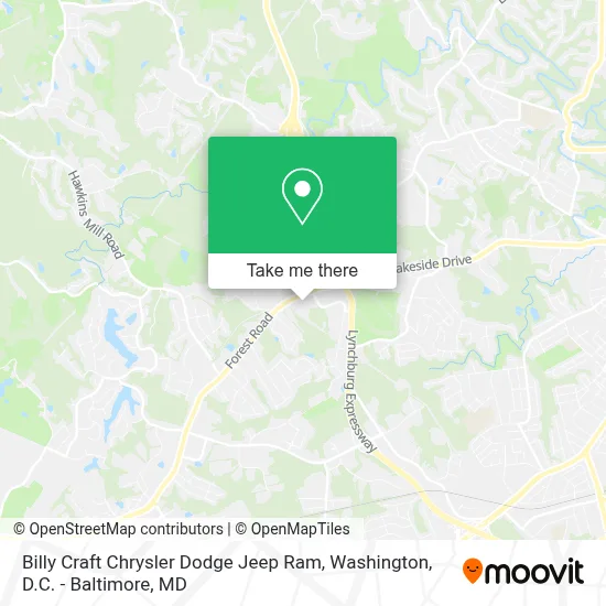 Billy Craft Chrysler Dodge Jeep Ram map