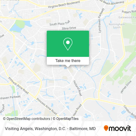 Visiting Angels map