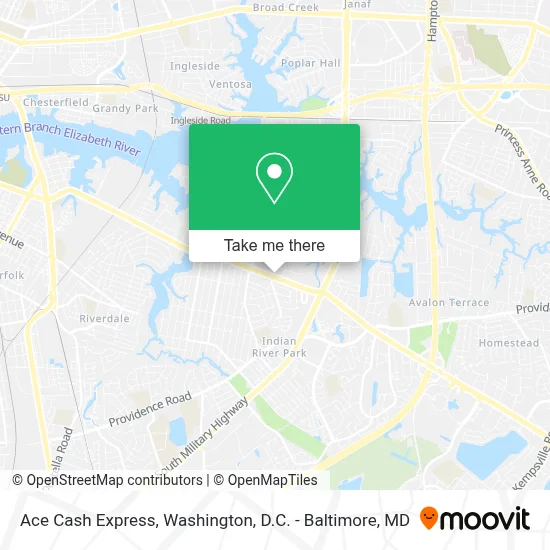 Ace Cash Express map