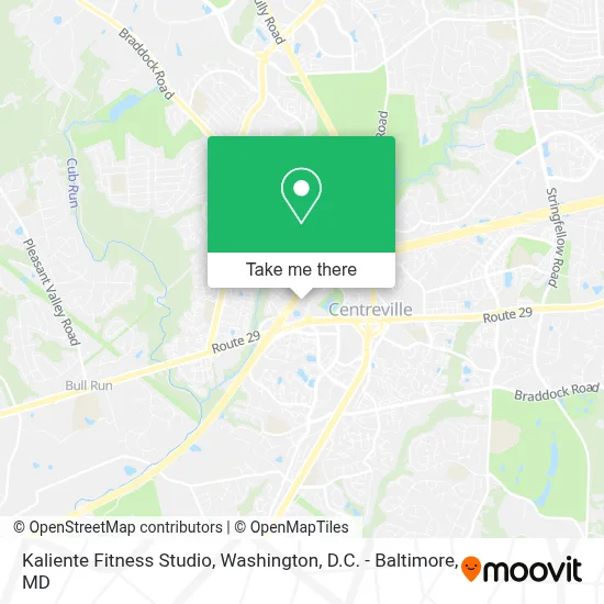 Kaliente Fitness Studio map