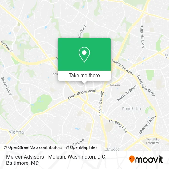 Mercer Advisors - Mclean map