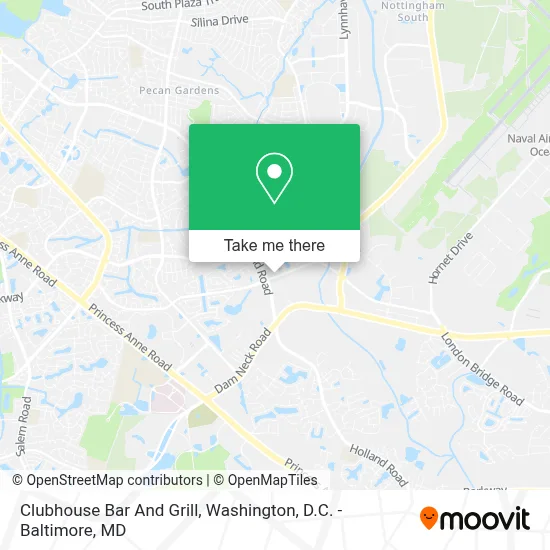 Clubhouse Bar And Grill map
