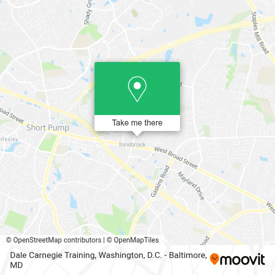 Dale Carnegie Training map