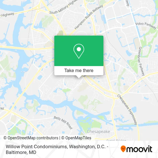 Willow Point Condominiums map