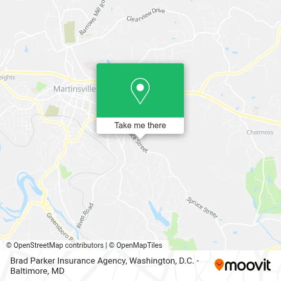 Brad Parker Insurance Agency map