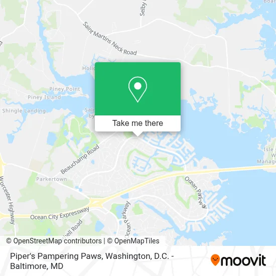 Piper's Pampering Paws map