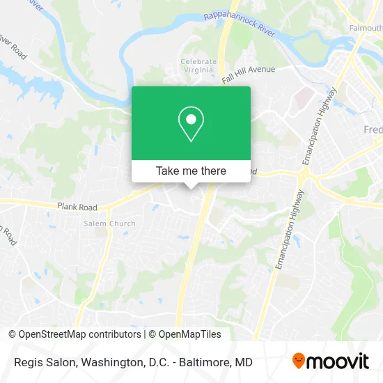 Regis Salon map
