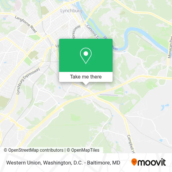 Western Union map