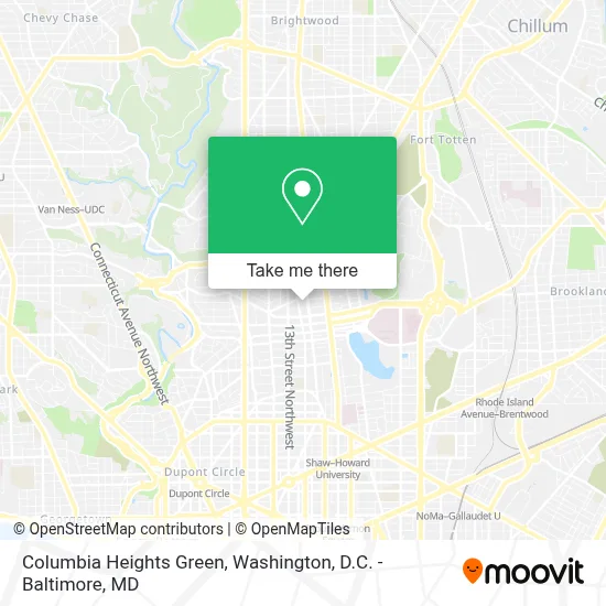 Columbia Heights Green map