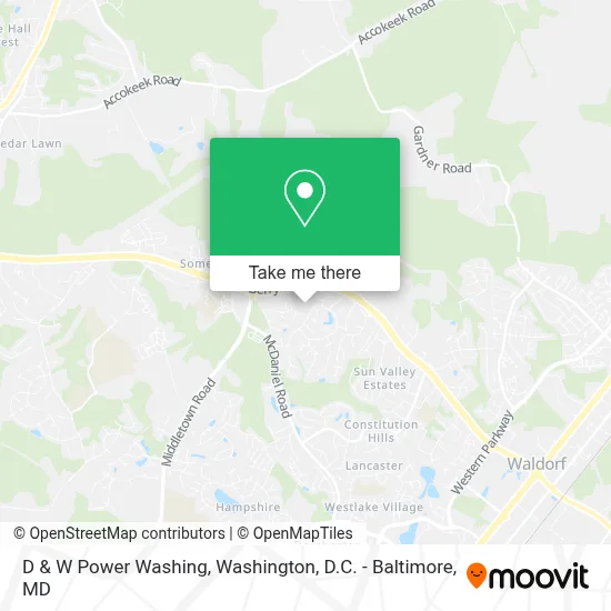 D & W Power Washing map