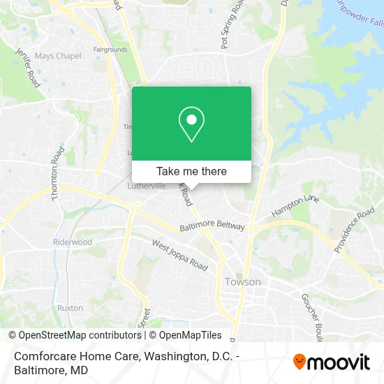 Comforcare Home Care map