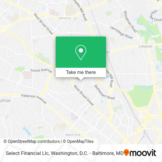 Select Financial Llc map