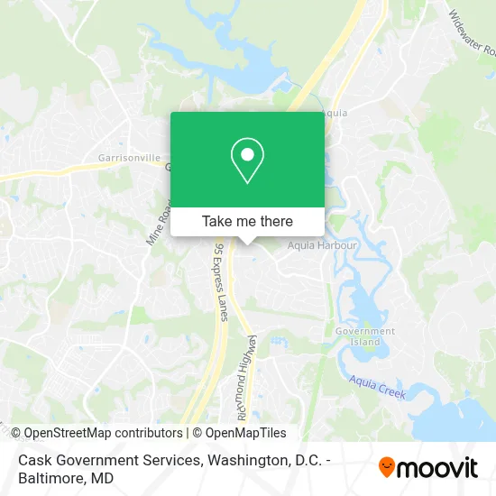 Cask Government Services map