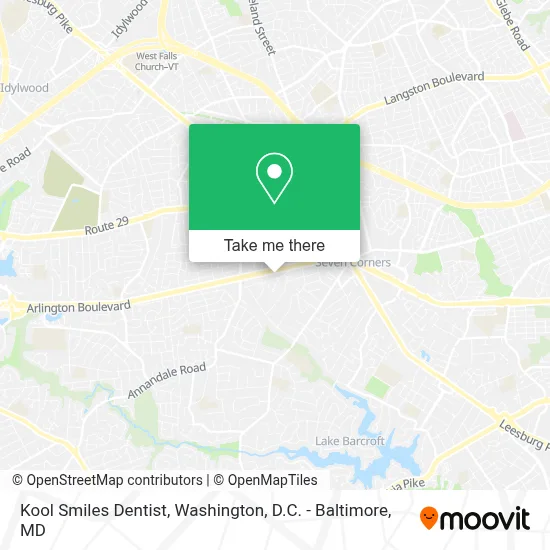 Kool Smiles Dentist map