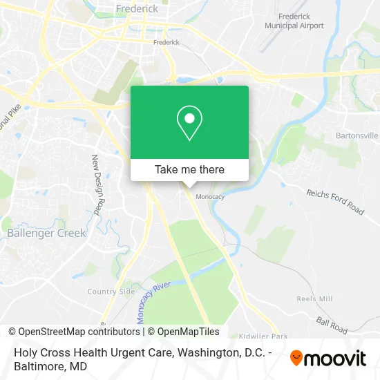 Holy Cross Health Urgent Care map