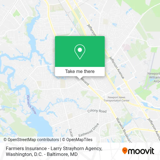 Farmers Insurance - Larry Strayhorn Agency map