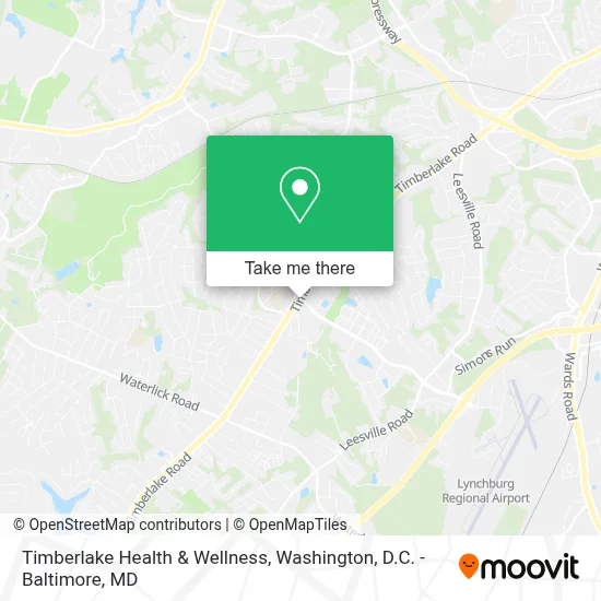 Timberlake Health & Wellness map