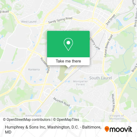 Humphrey & Sons Inc map