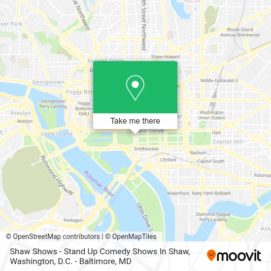 Shaw Shows - Stand Up Comedy Shows In Shaw map