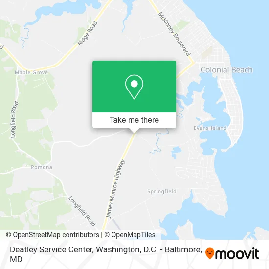 Deatley Service Center map