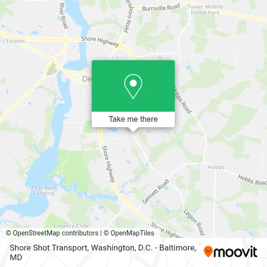 Shore Shot Transport map