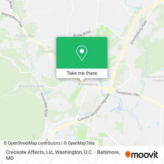 Creosote Affects, Llc map