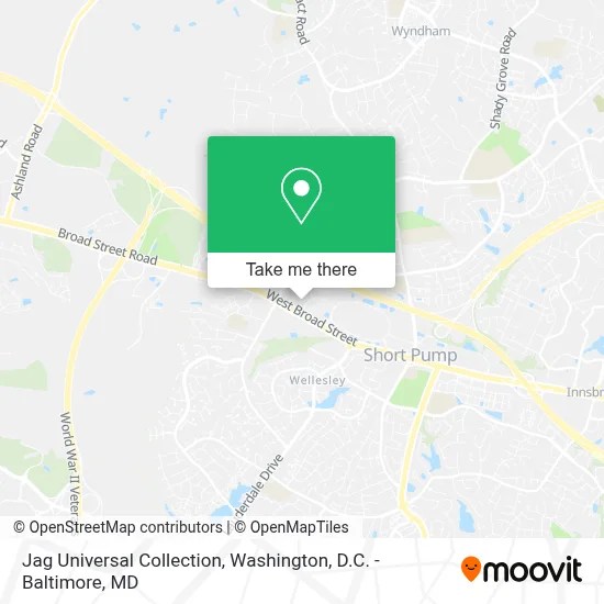 Jag Universal Collection map