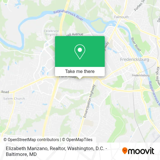 Elizabeth Manzano, Realtor map