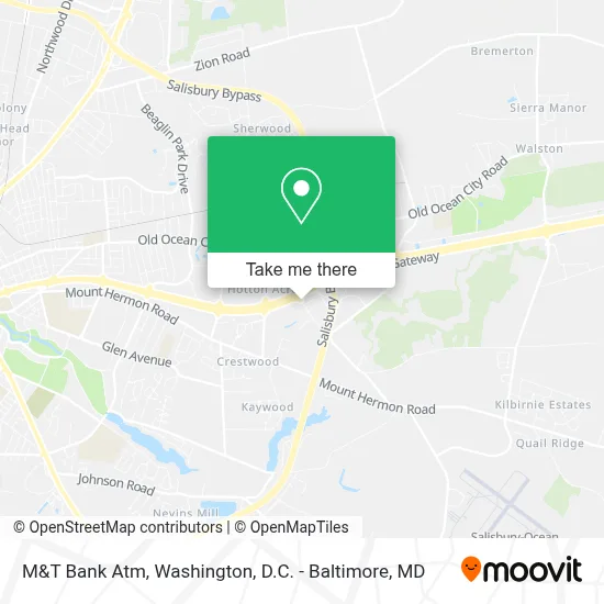 M&T Bank Atm map