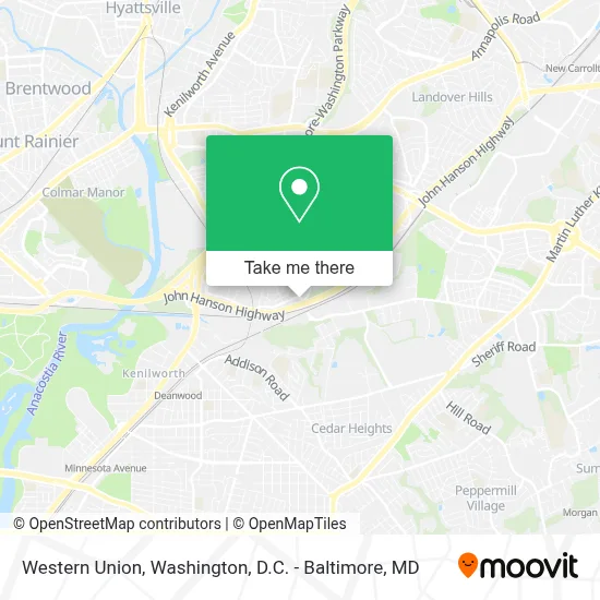 Western Union map