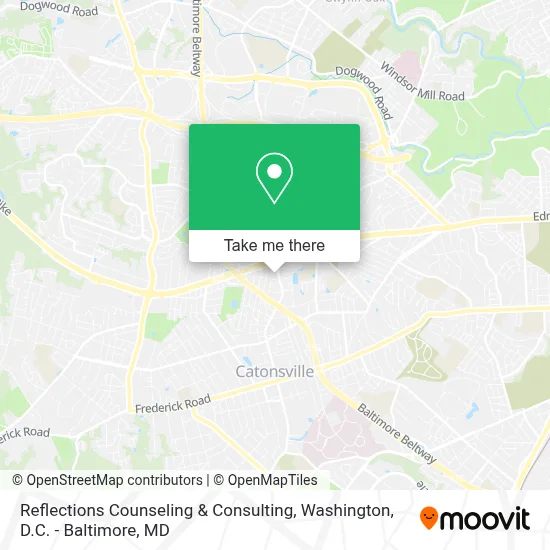 Reflections Counseling & Consulting map