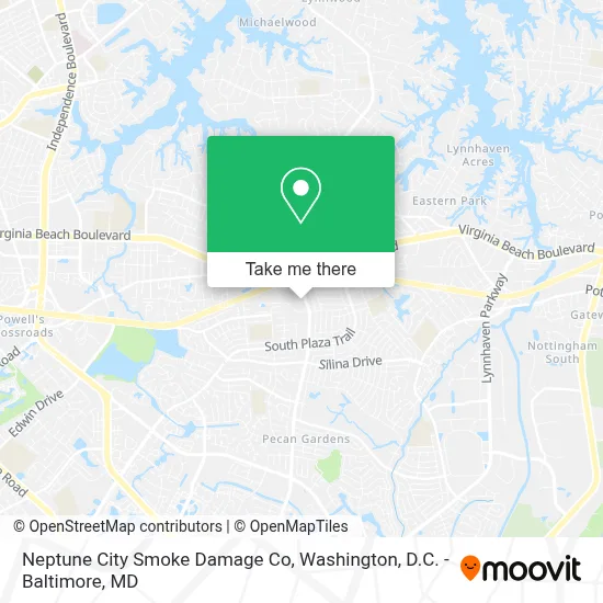 Neptune City Smoke Damage Co map