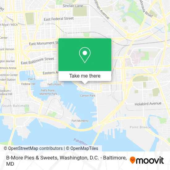 B-More Pies & Sweets map