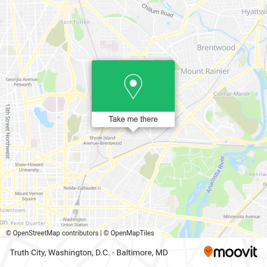 Truth City map