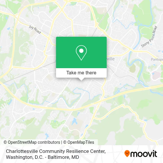 Charlottesville Community Resilience Center map