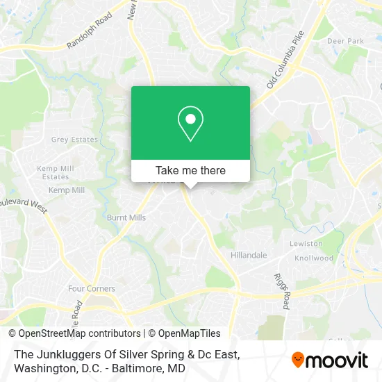 The Junkluggers Of Silver Spring & Dc East map