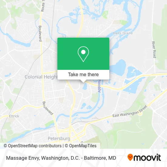 Massage Envy map
