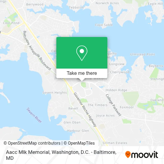 Aacc Mlk Memorial map