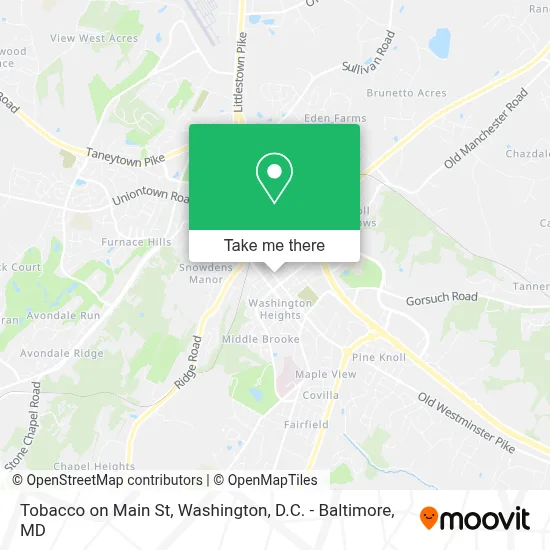 Tobacco on Main St map