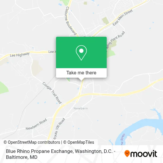 Blue Rhino Propane Exchange map