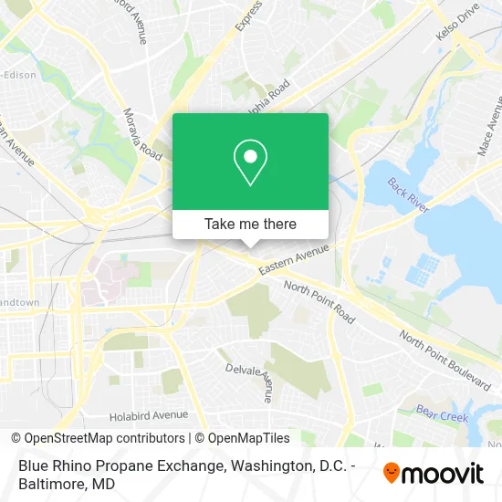 Blue Rhino Propane Exchange map
