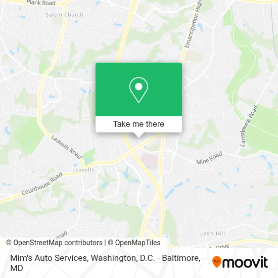 Mim's Auto Services map